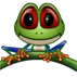 g peur de cette grenouille elle me fou lé  jeton !!!